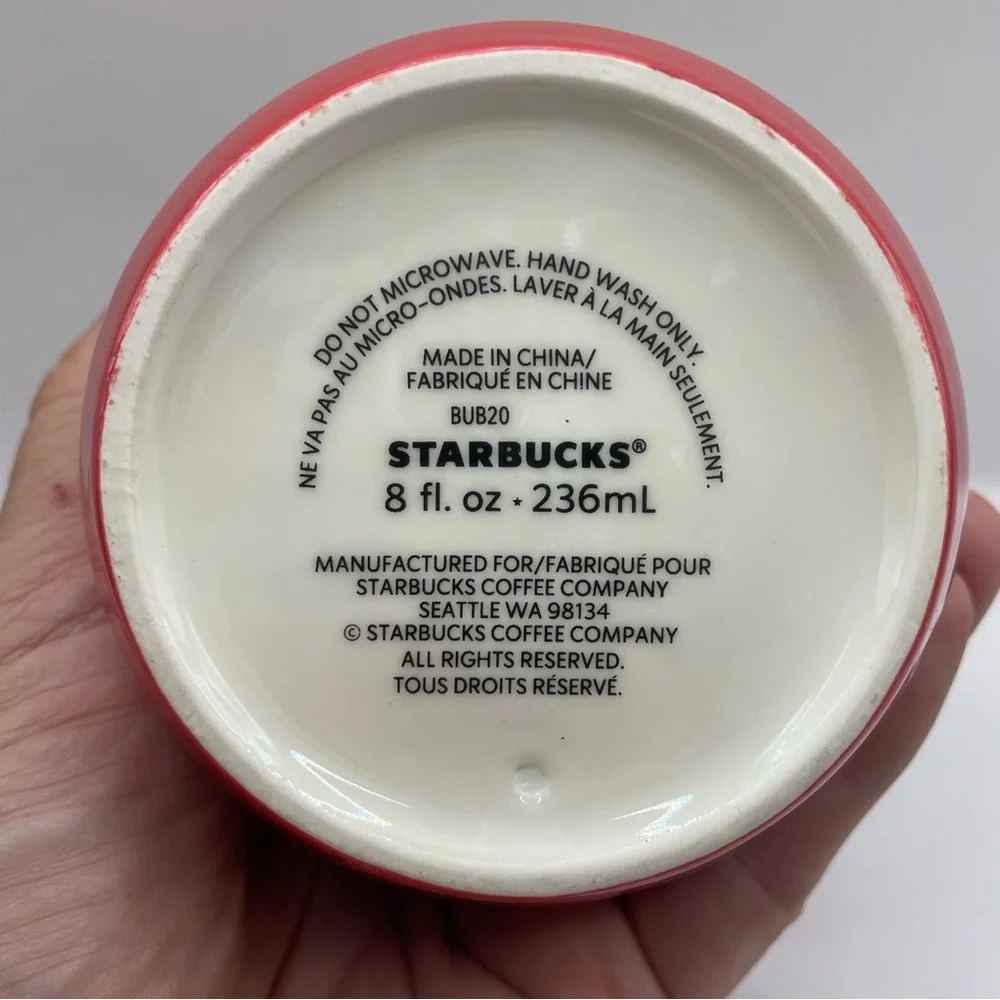 Starbucks Green-Pink-Red Ombre Watermelon 8-oz Travel Tumbler w/Lid